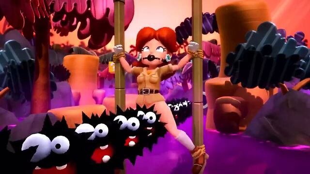 Princess Daisy bondage compilation with sound